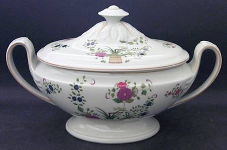 Panier Chinois Celadon Directoire Tureen & Lid