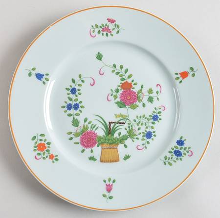 Panier Chinois Celadon Dessert Luncheon Plate