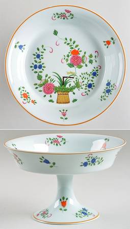 Panier Chinois Celadon Round Compote (Height X Width) by Ceralene