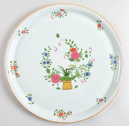 Panier Chinois Celadon 12" Chop Plate (Round Platter)