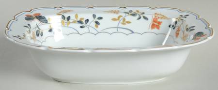 Papillons 10" Oval Vegetable Bowl