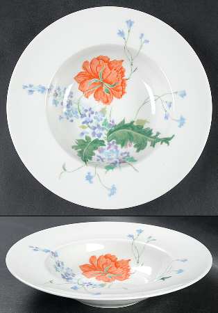 Pavot Poppy Rim Soup Bowl