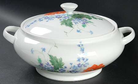 Pavot Poppy Round Covered Vegetable