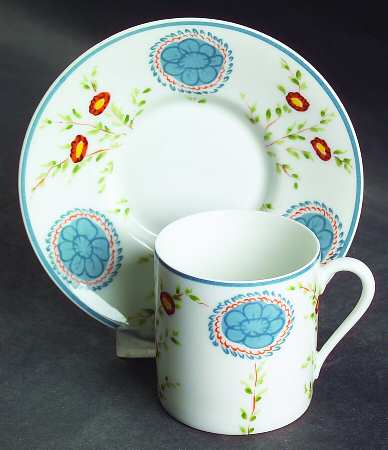 Sarabande Flat Demitasse Cup & Saucer Set