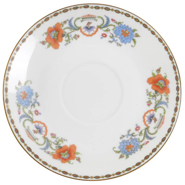 Vieux Chine (White) Saucer for Cream Soup Bowl by Ceralene