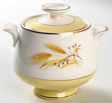 Autumn Gold Sugar Bowl & Lid