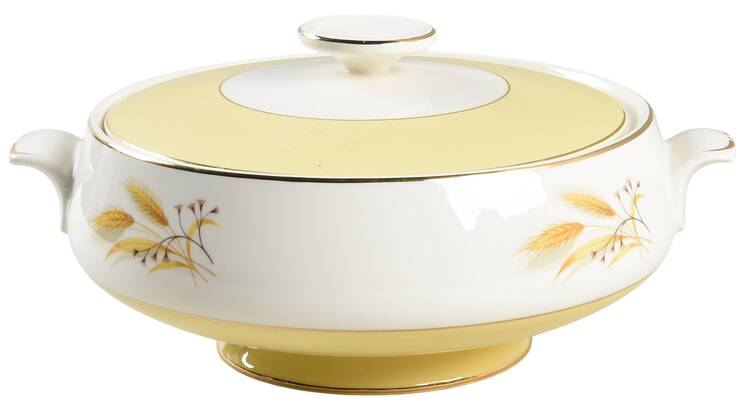 Autumn Gold Round Covered Vegetable