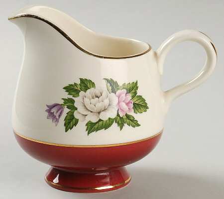 Regal Red (Floral Center) Creamer
