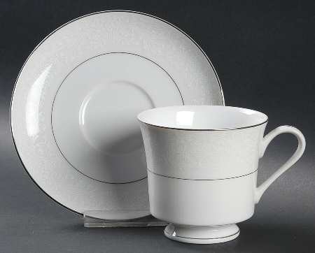 Footed Cup & Saucer Set