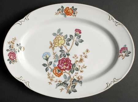 Mayfair 12" Oval Serving Platter by Charm Crest