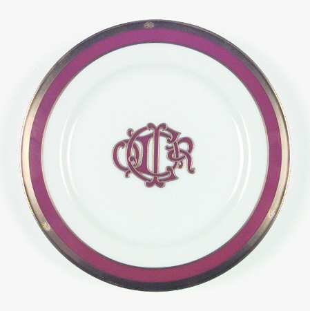 Dior Monogram Red Bread & Butter Plate