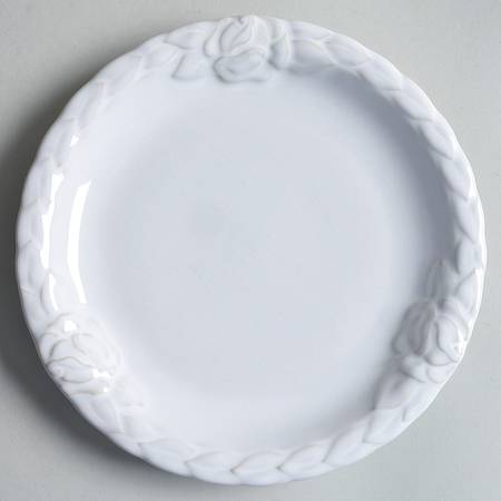 French Country Rose Oyster White Salad Plate
