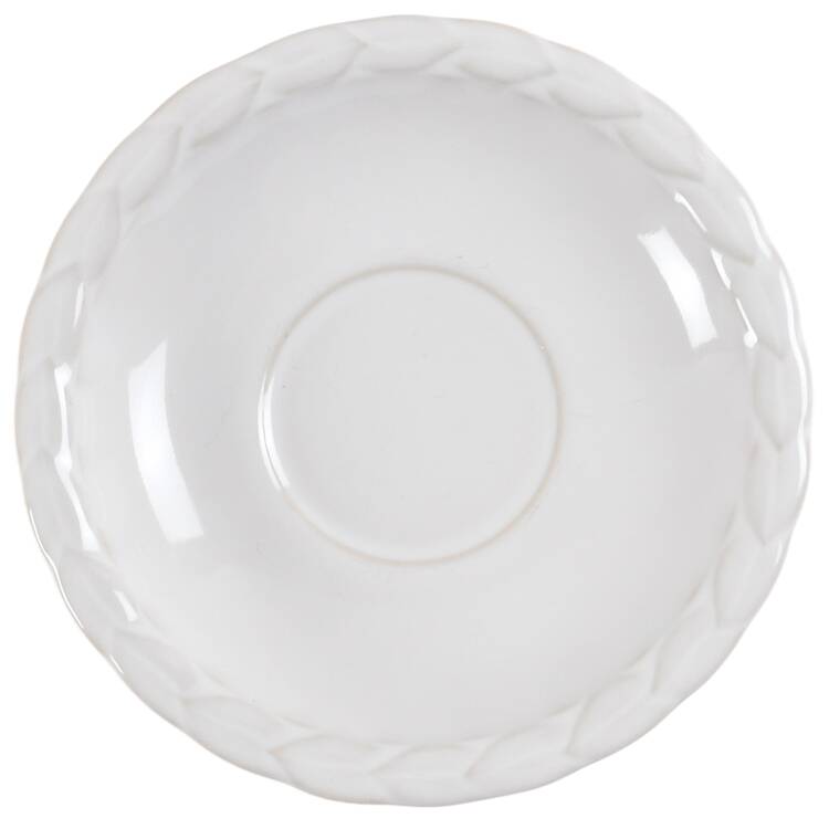 French Country Rose Oyster White Saucer
