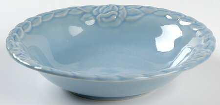 French Country Rose Blueberry Coupe Soup Bowl