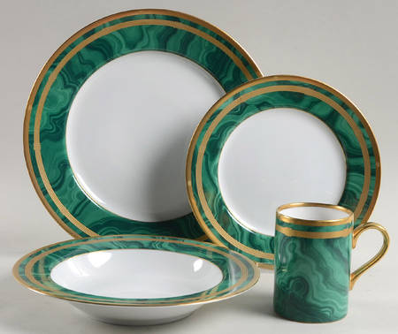 Gaudron Malachite Green 4 Piece Place Setting