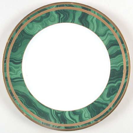 Gaudron Malachite Green 12" Chop Plate (Round Platter)