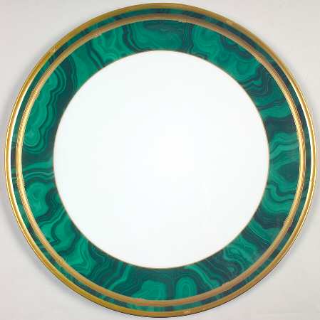 Gaudron Malachite Green Cake Plate