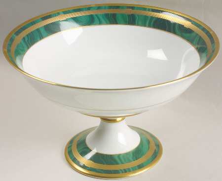 Gaudron Malachite Green Round Compote (Height X Width)