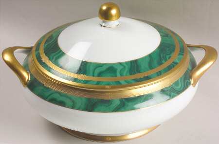 Gaudron Malachite Green Round Covered Vegetable