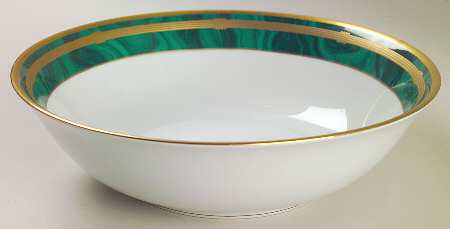 Gaudron Malachite Green 9" Round Vegetable Bowl