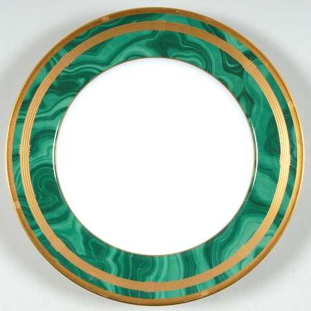 Gaudron Malachite Green Salad Plate