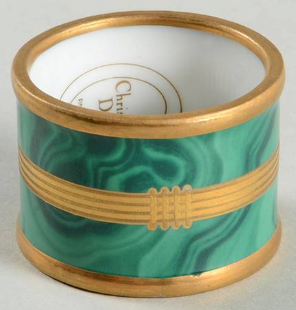 Gaudron Malachite Green Napkin Ring