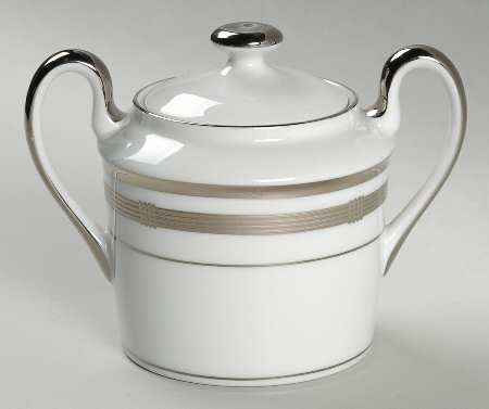 Gaudron Platinum Sugar Bowl & Lid