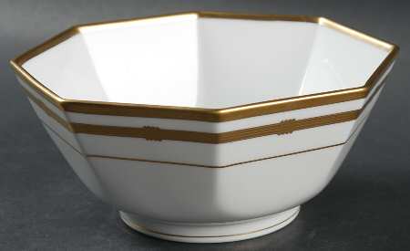 Gaudron White 6" Octagonal Vegetable Bowl
