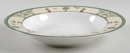 Le Jardin Large Rim Soup Bowl