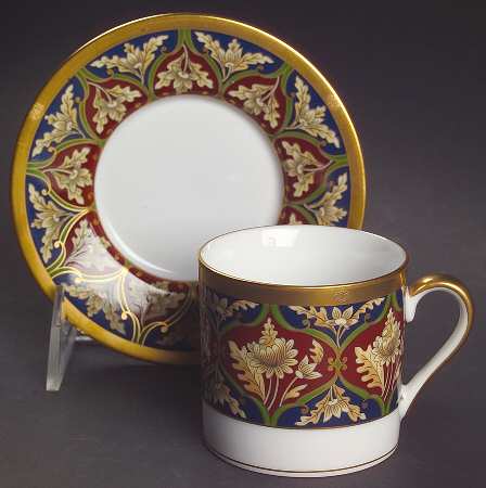 Tabriz Flat Demitasse Cup & Saucer Set