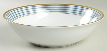 Tropez Blue 9" Round Vegetable Bowl