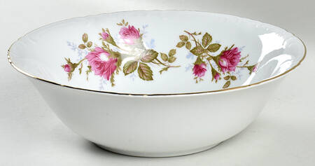 Moss Rose 9" Round Vegetable Bowl