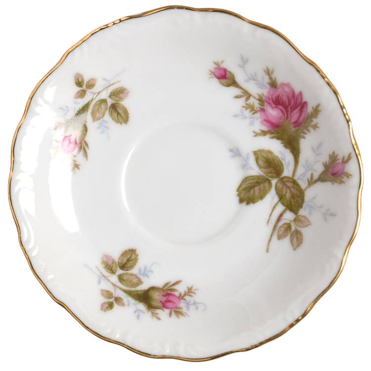 Moss Rose Saucer for Demitasse Cup