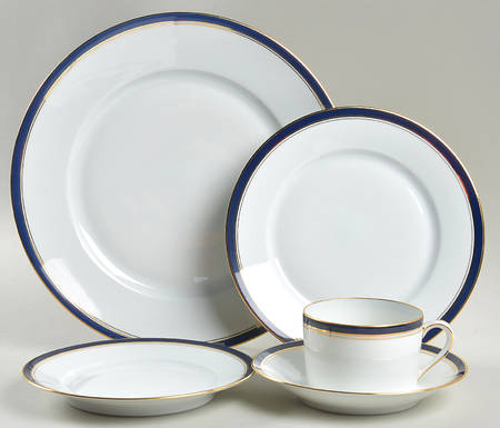 Ambassade Blue 5 Piece Place Setting