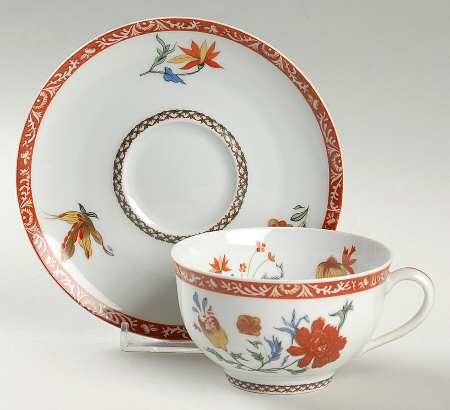 Bangkok (Chine) Flat Cup & Saucer Set