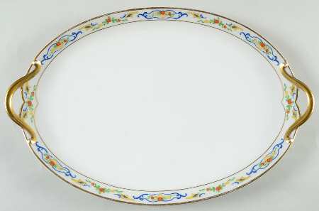 CHF102 14" Oval Serving Platter by Charles Field Haviland