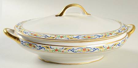 CHF102 Oval Covered Vegetable by Charles Field Haviland