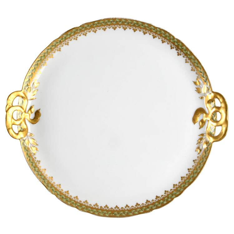 Empire Wreath Handled Cake Plate by Charles Field Haviland