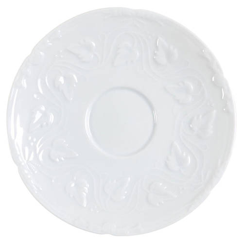 Imperatrice All White Saucer for Flat Cup