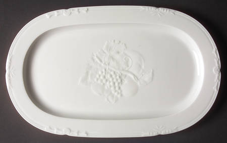 Imperatrice All White Large Sandwich Tray