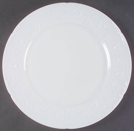 Imperatrice All White Service Plate (Charger)