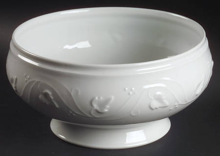 Imperatrice All White 9" Salad Serving Bowl