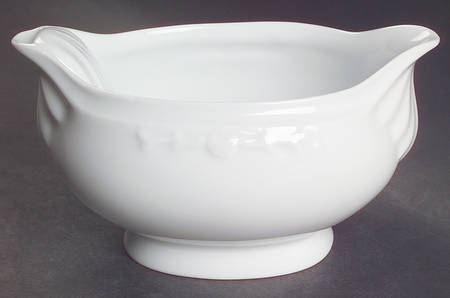 Imperatrice All White Open Sauce Boat