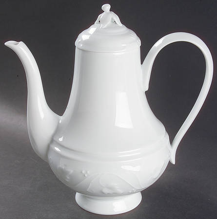 Imperatrice All White Coffee Pot & Lid