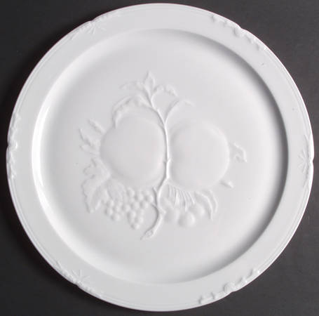 Imperatrice All White Cake Plate