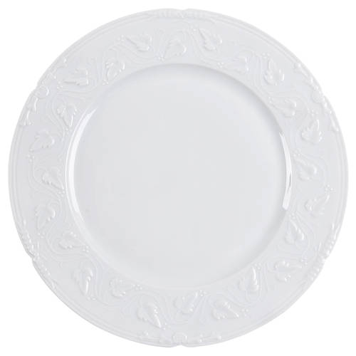 Imperatrice All White Large Dinner Plate