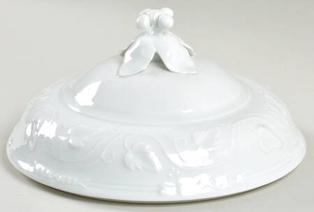 Imperatrice All White Lid for Round Vegetable