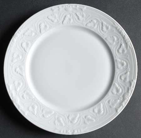 Imperatrice All White Dessert Luncheon Plate