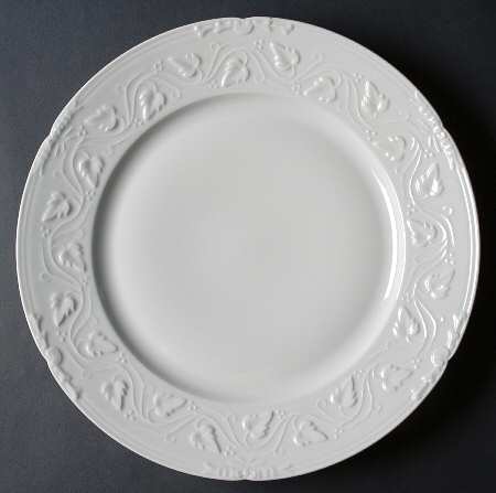 Imperatrice All White Deep Round Platter