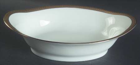 Malmaison Gold 9" Oval Vegetable Bowl